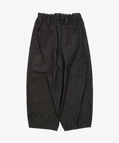 circular pants black denim one wash | Sillage