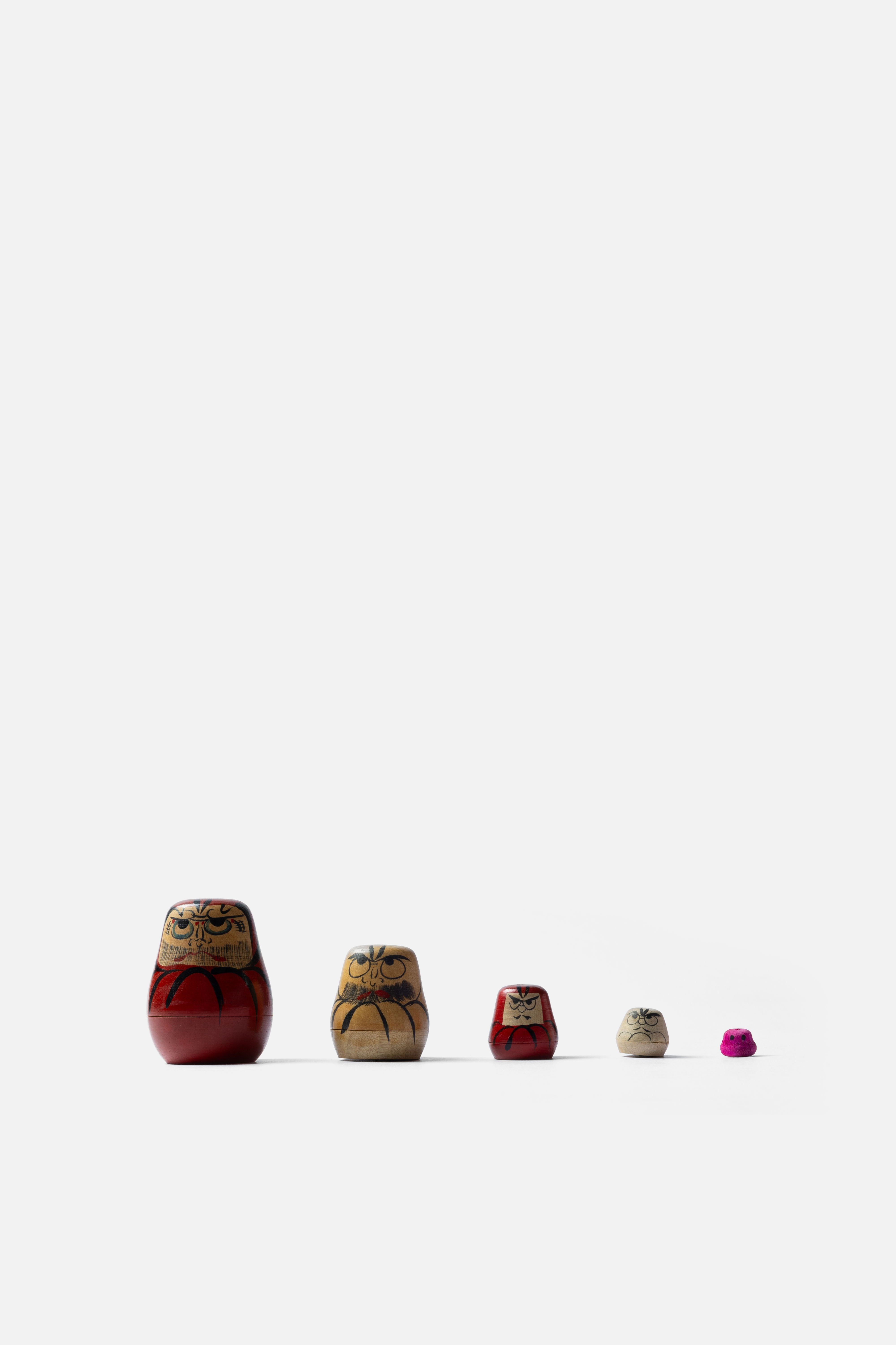 Wooden Matryoshka Daruma