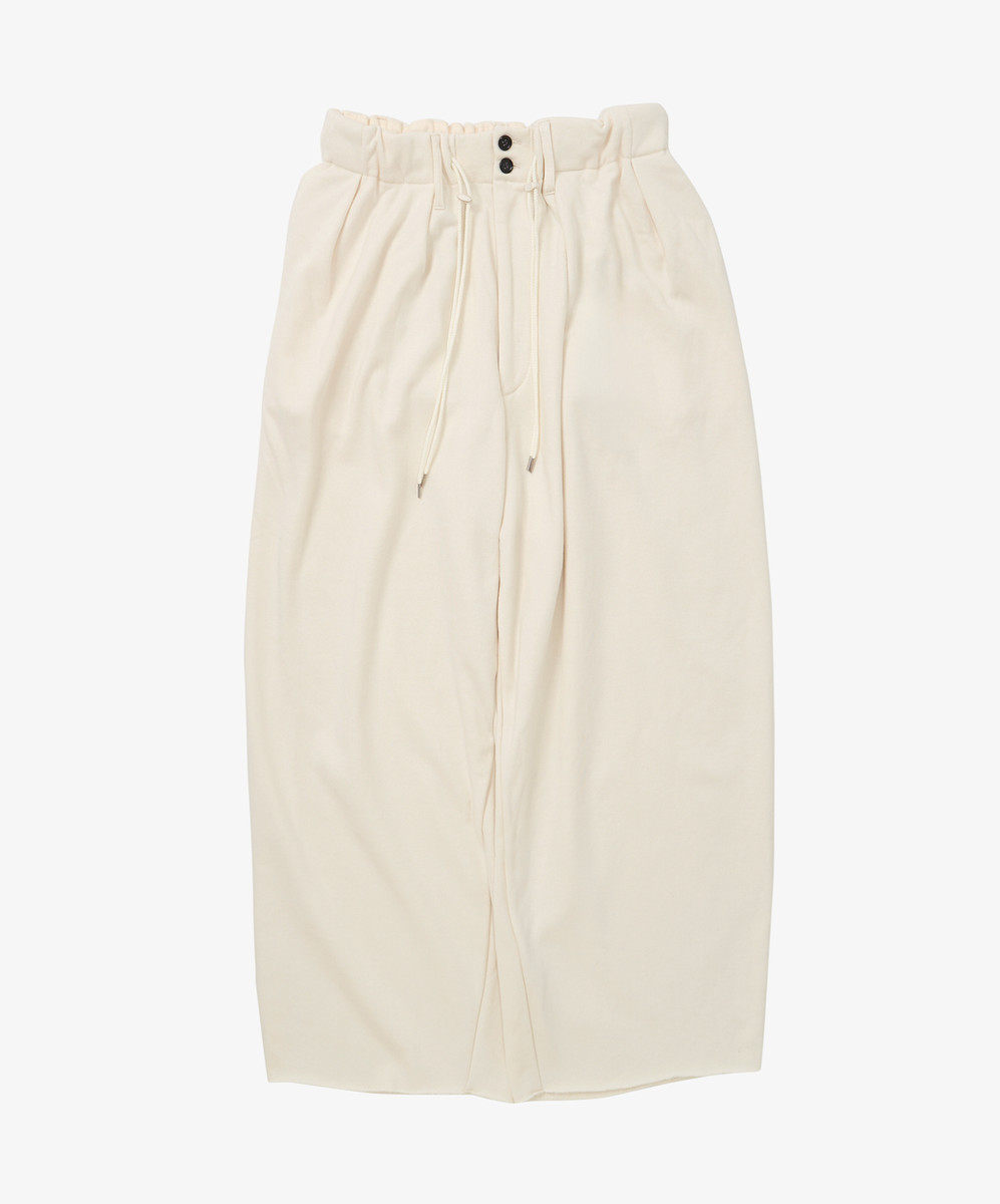 French Terry Circular Pants Ivory