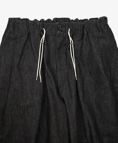 circular pants black denim one wash | Sillage