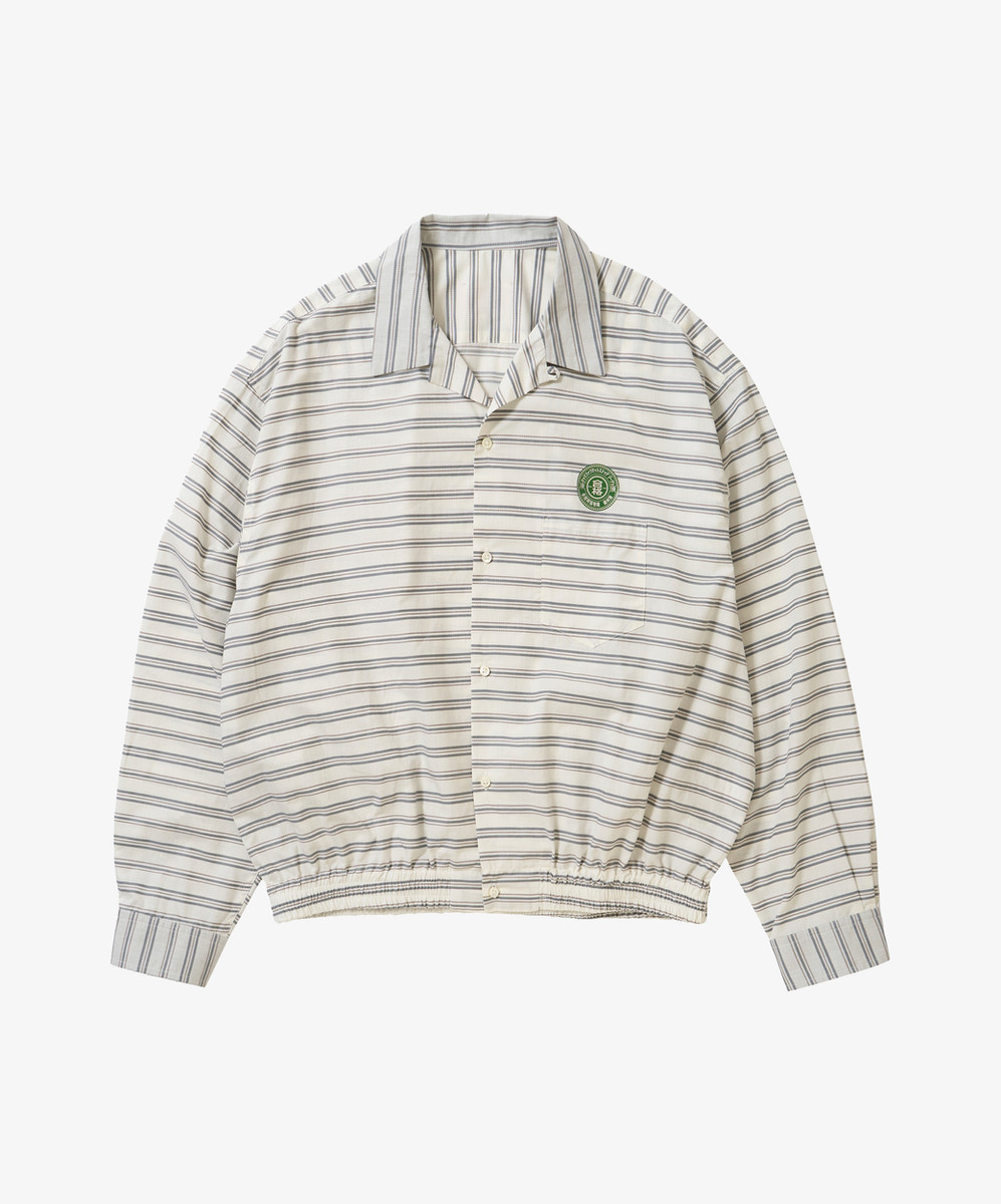 Banshu Ori Ribbed Shirts Horizontal Stripes