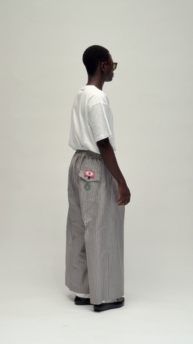 banshu ori hakama pants herringbone stripe | Sillage