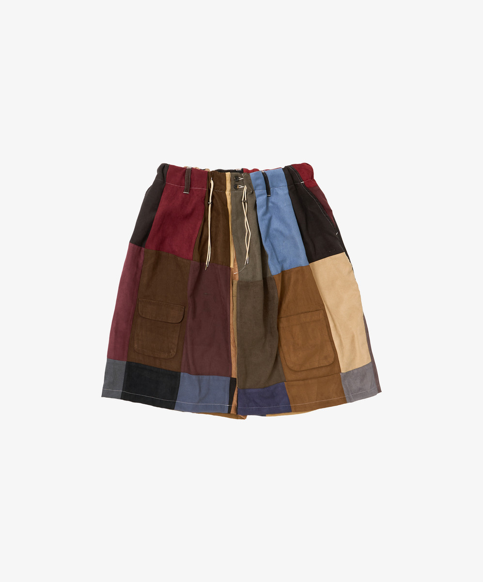 Circular Shorts Faux Suede Ten
