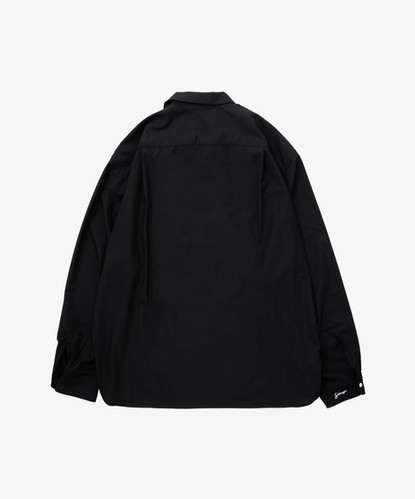 re-engineered overshirt black | Sillage