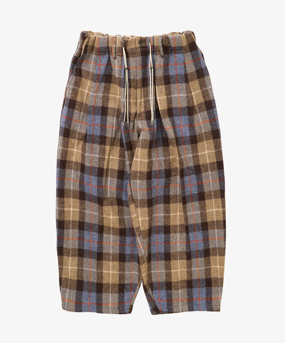 Circular Pants Plaid Harris Tweed