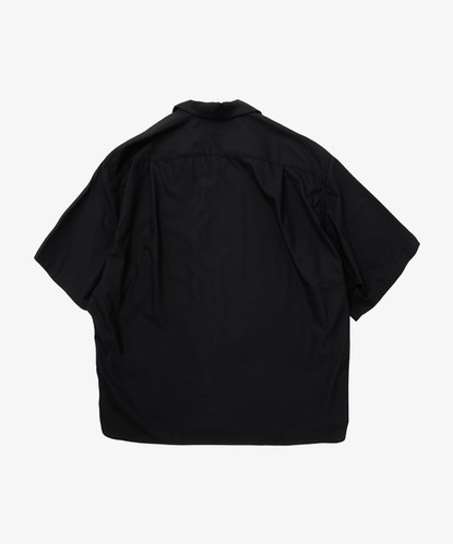 re-engineered overshirt short sleeve black | Sillage