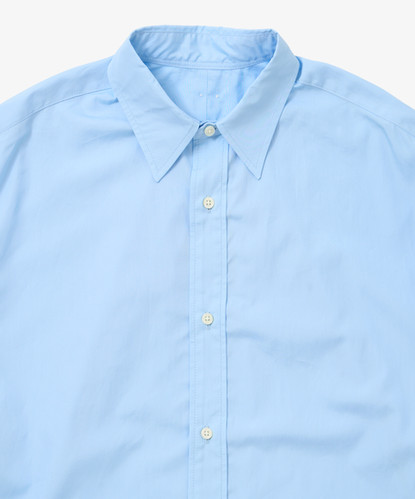 wide shirt with pocket thomas mason blue | Sillage