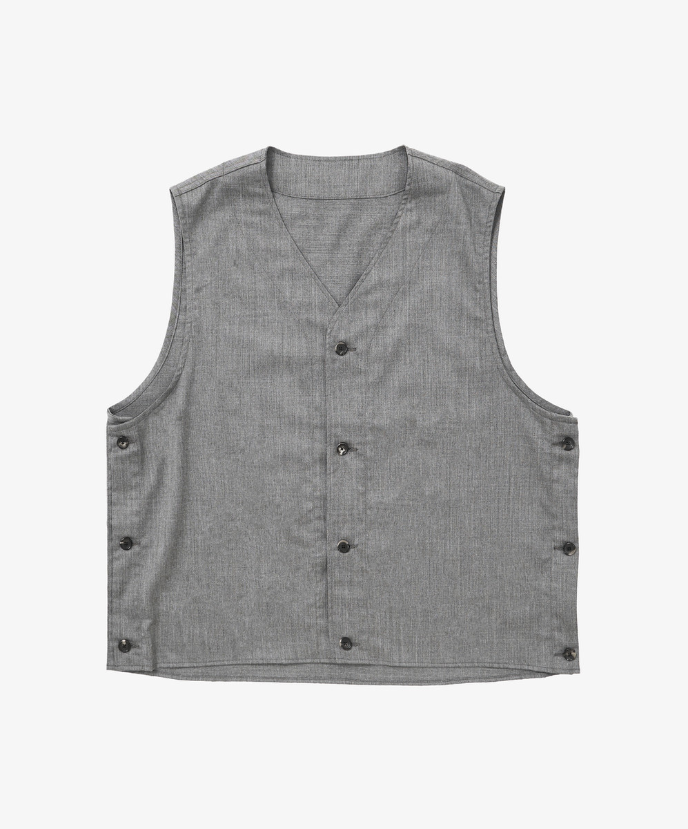 Gilet Grey Twill