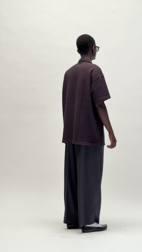 twisted pique polo black | Sillage