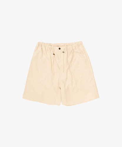 パンツ sillage pantalon circulaire shorts linen Circular Short Pant in Gray