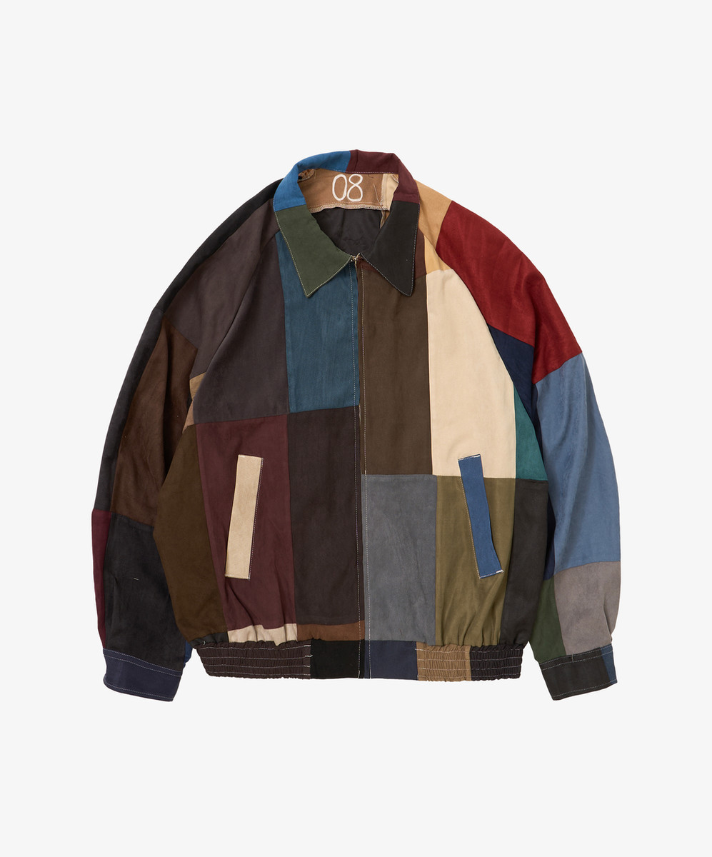 Zip Blouson Faux Suede Eight