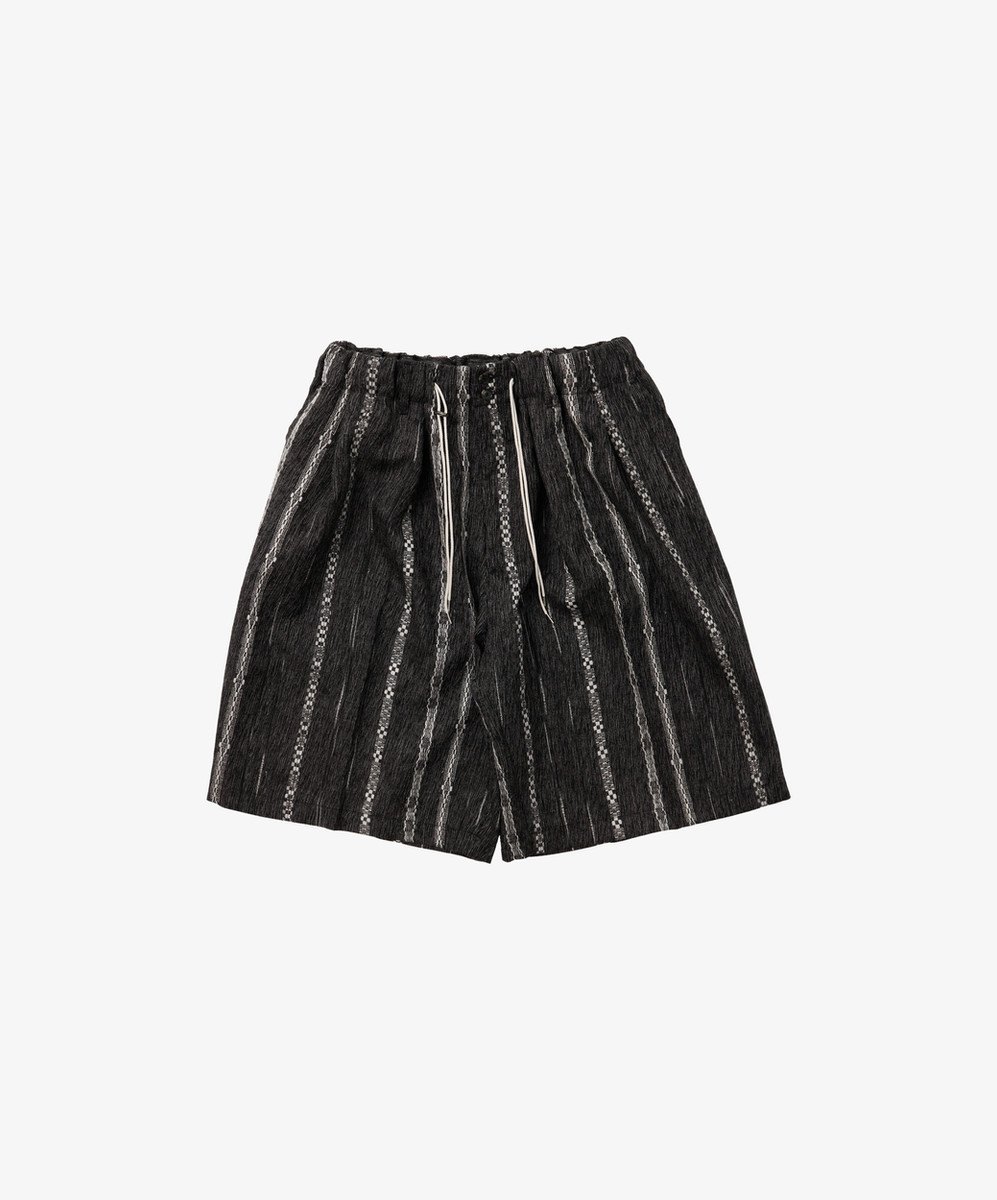 Watahiko Circular Short Pants Black