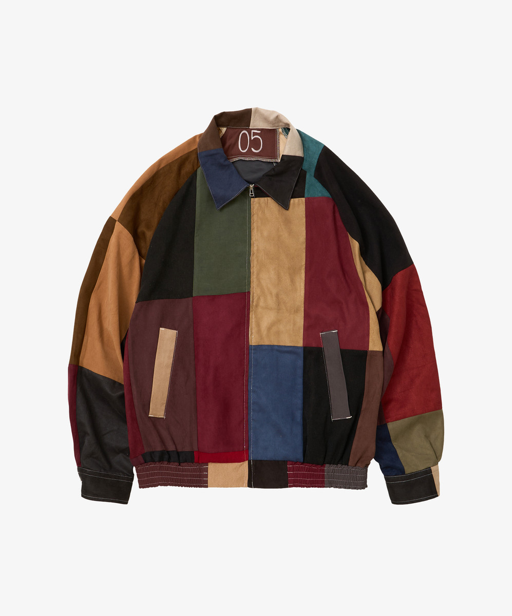 Zip Blouson Faux Suede Five