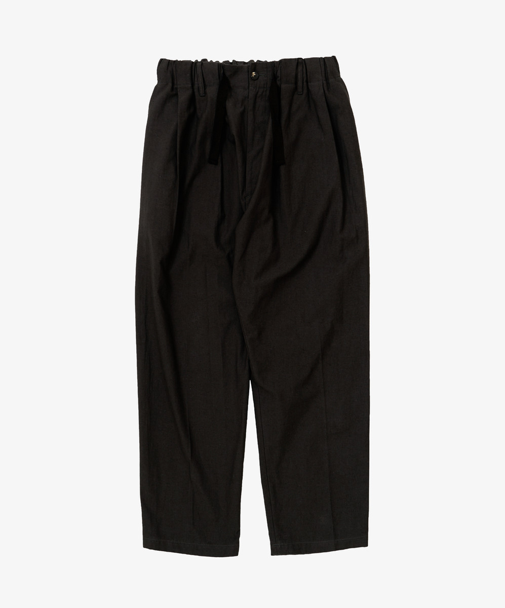 Baggy Trousers Back Satin Black