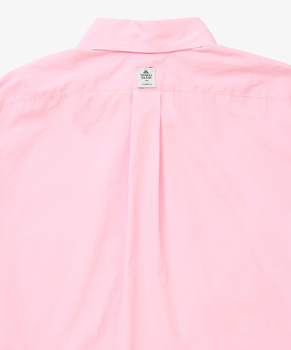 wide shirt with pocket thomas mason pink short sleeve | Sillage