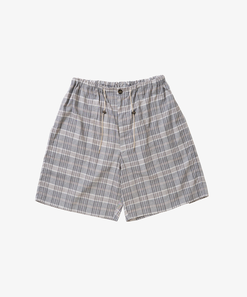 Banshu Ori Circular Fatigue Short Pants Plaid