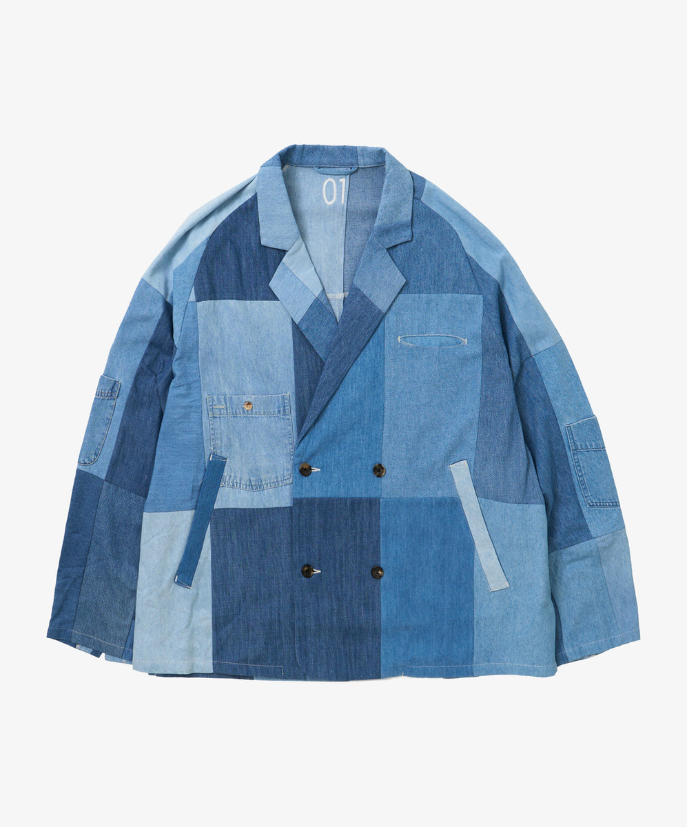 Double Breasted Vintage Denim Shirts One