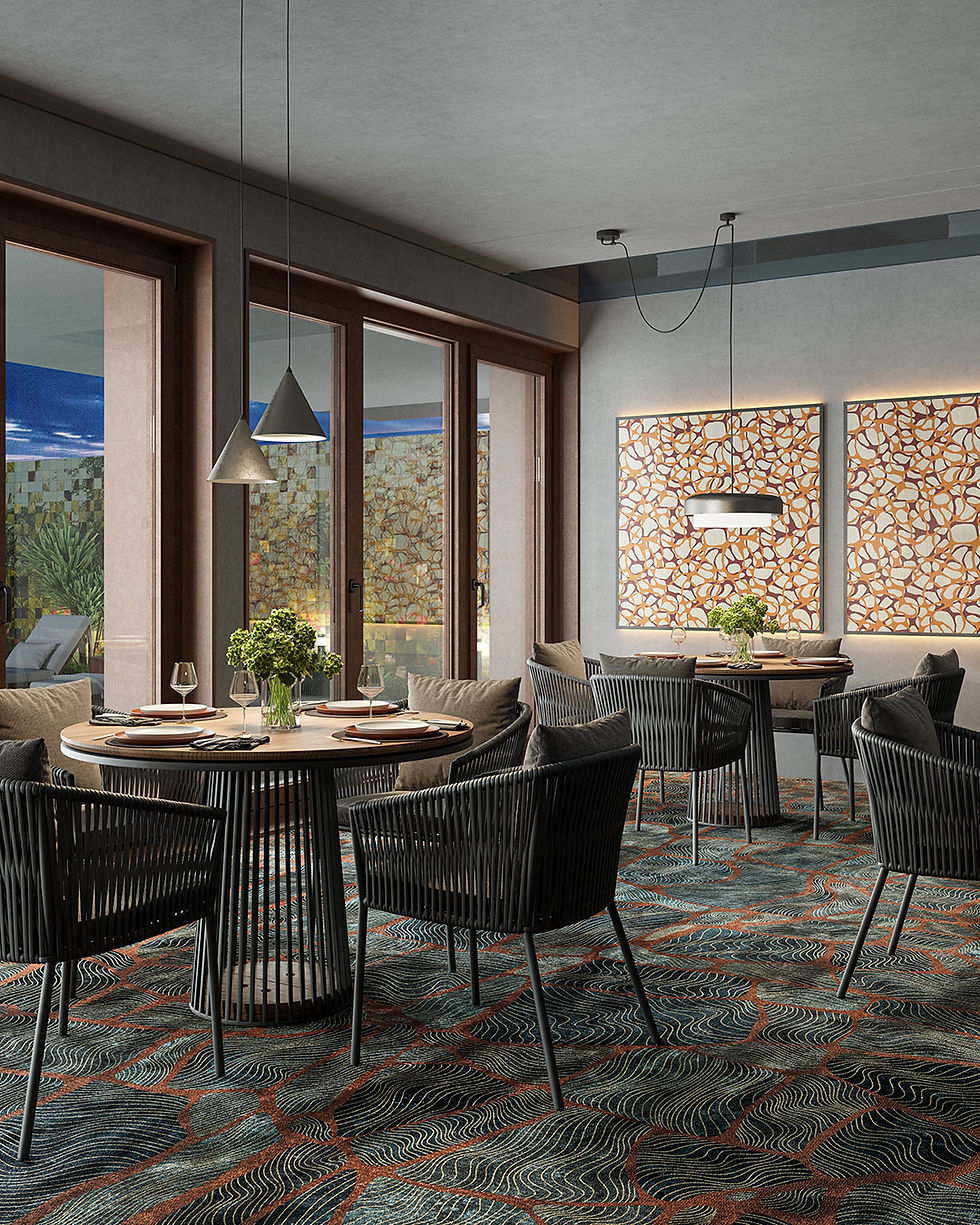 Thumbnail: dekoratīvie sienas paneļi Inkiostro Bianco Travelogue Water