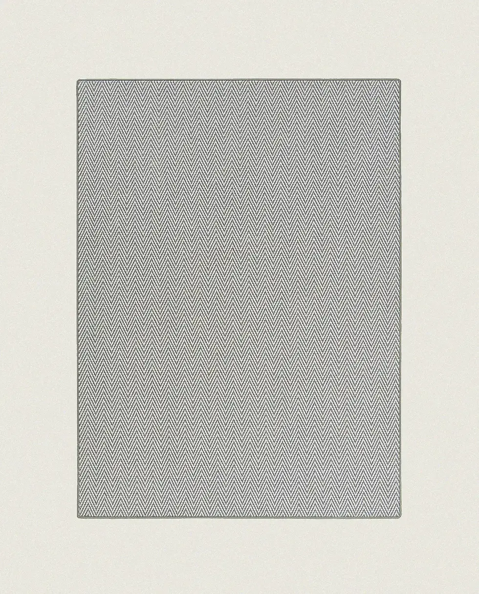 Thumbnail: vilnas dizaina paklājs Rols Diana Herringbone interjerā