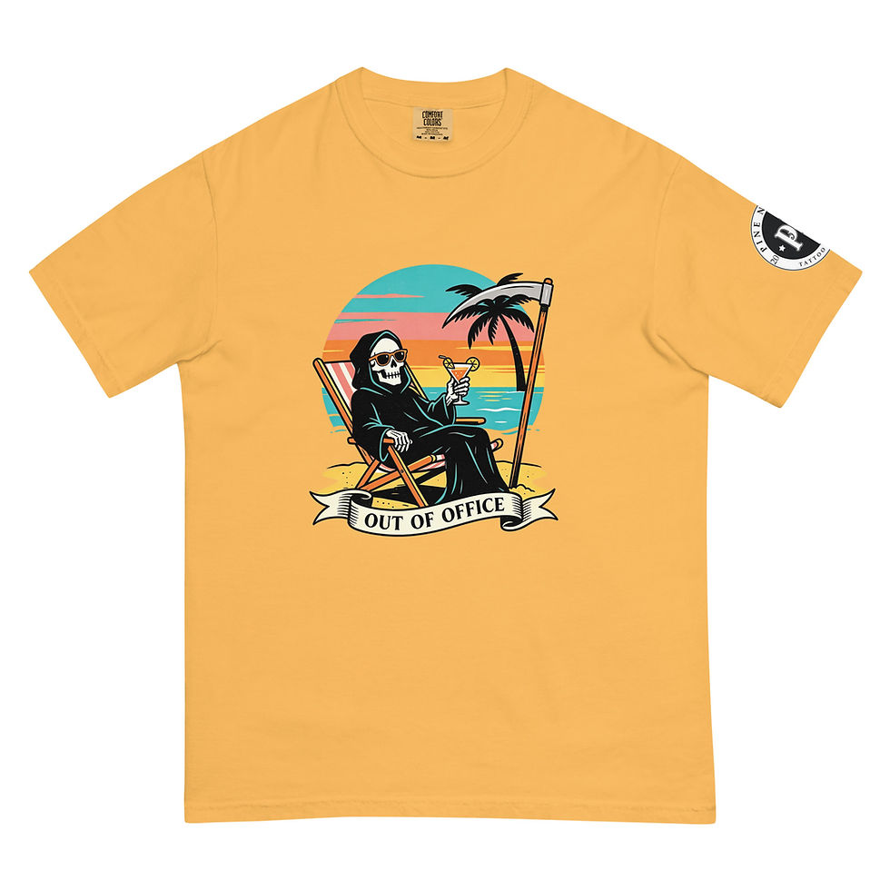 Thumbnail: "Out of Office" Unisex garment-dyed heavyweight t-shirt