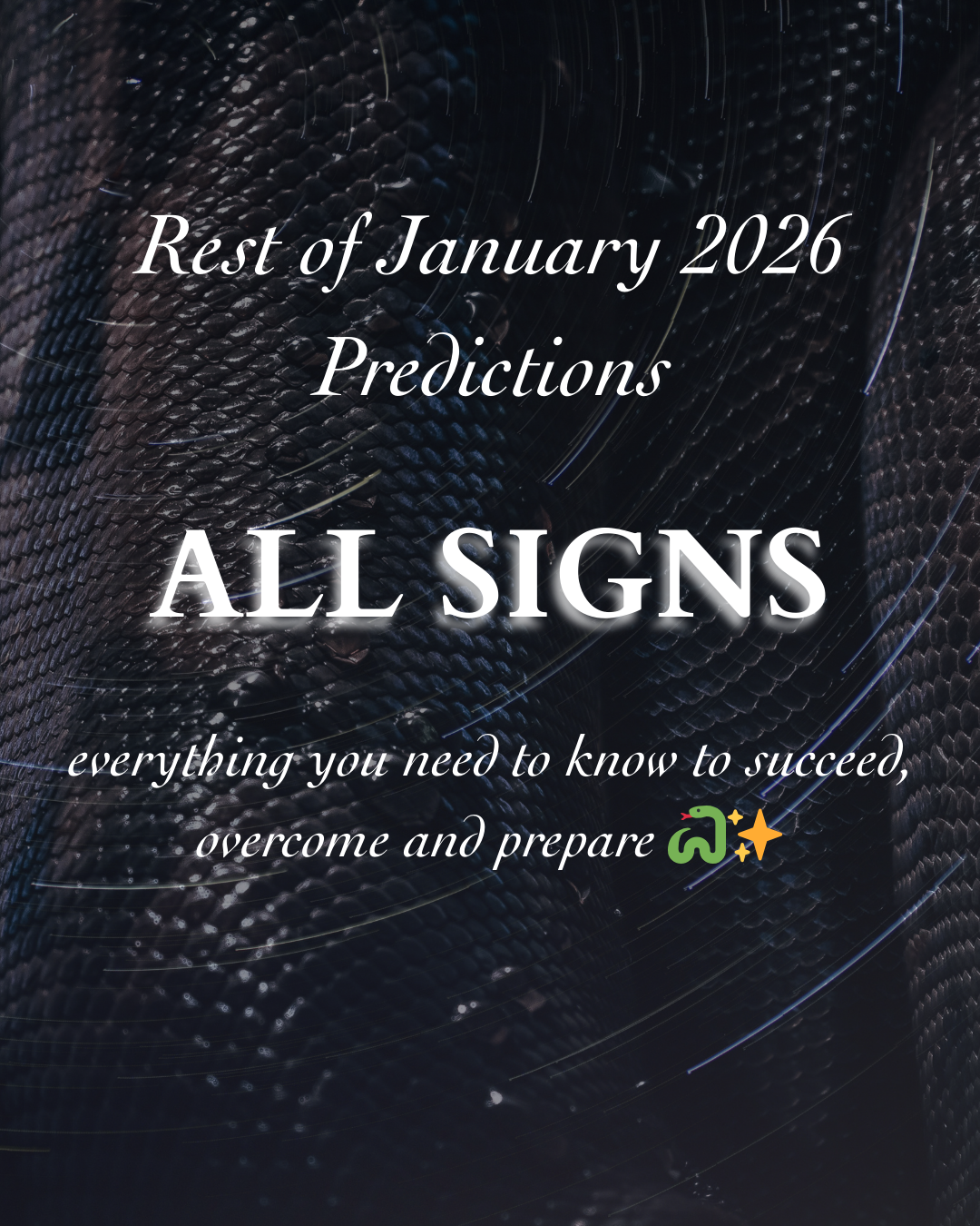 ALL SIGNS ✨ January 2026 Predictions
