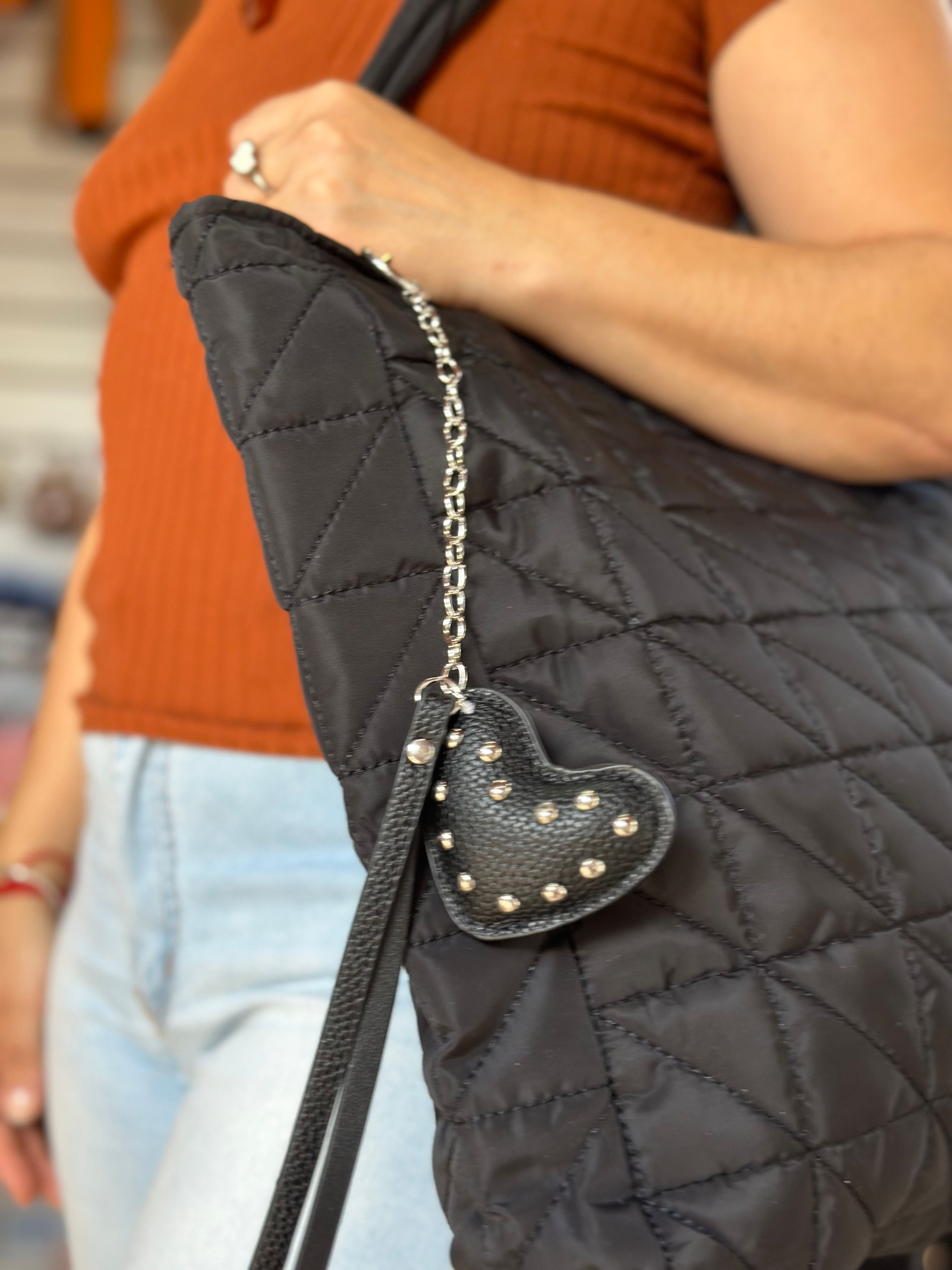 Llavero corazón black 🖤