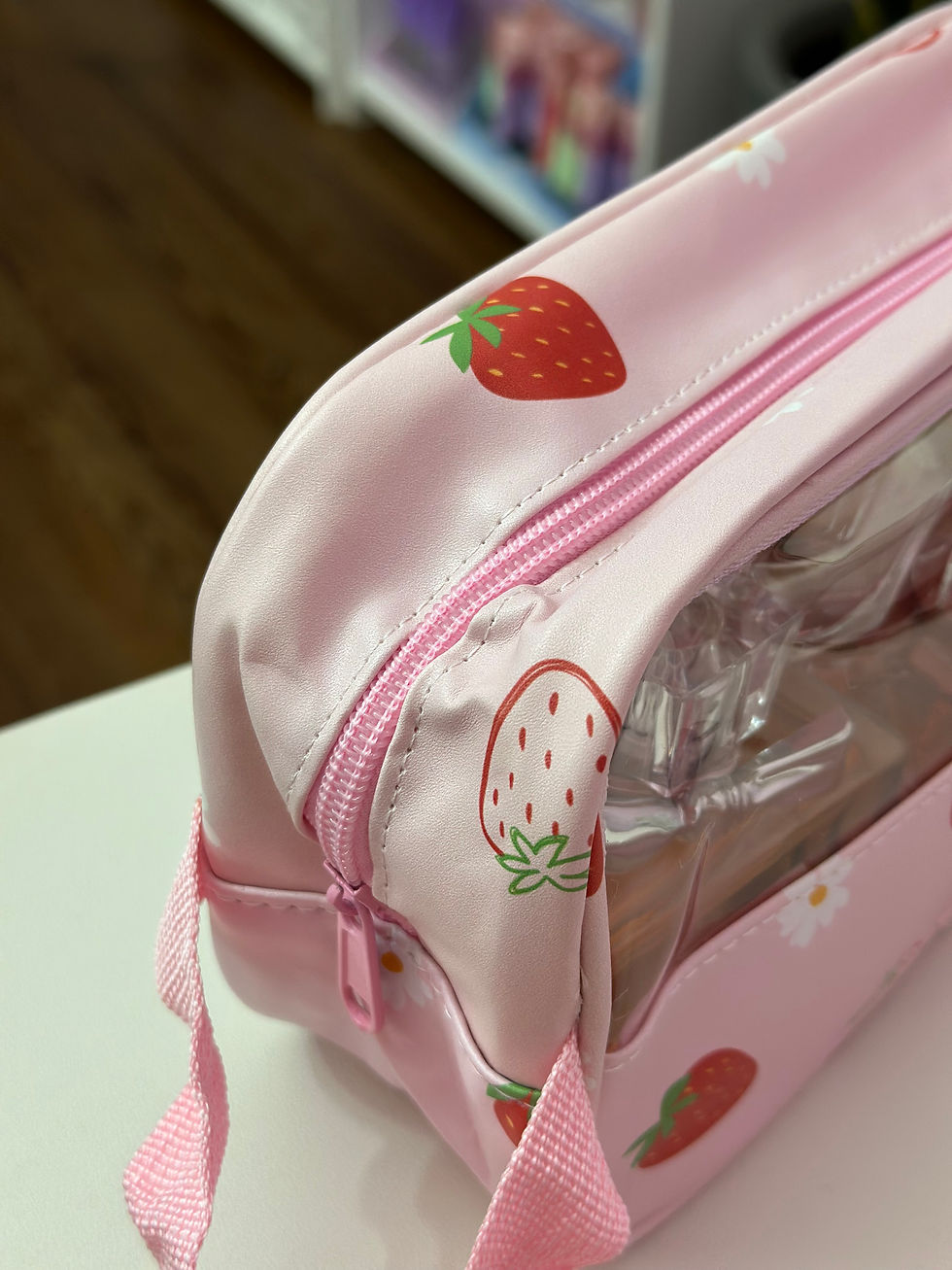 Miniatura: Necesser frutilla y transparente 