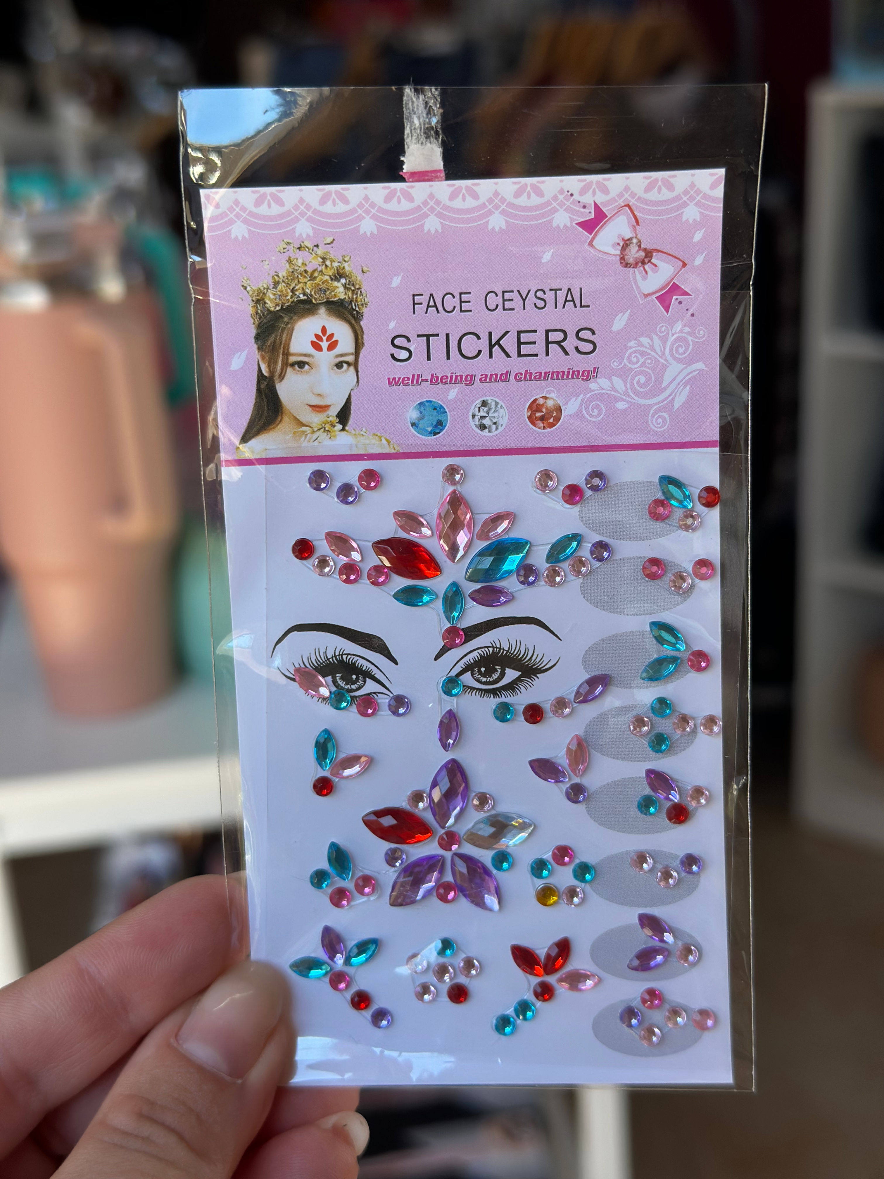 Stickers facial mini multilcolor 
