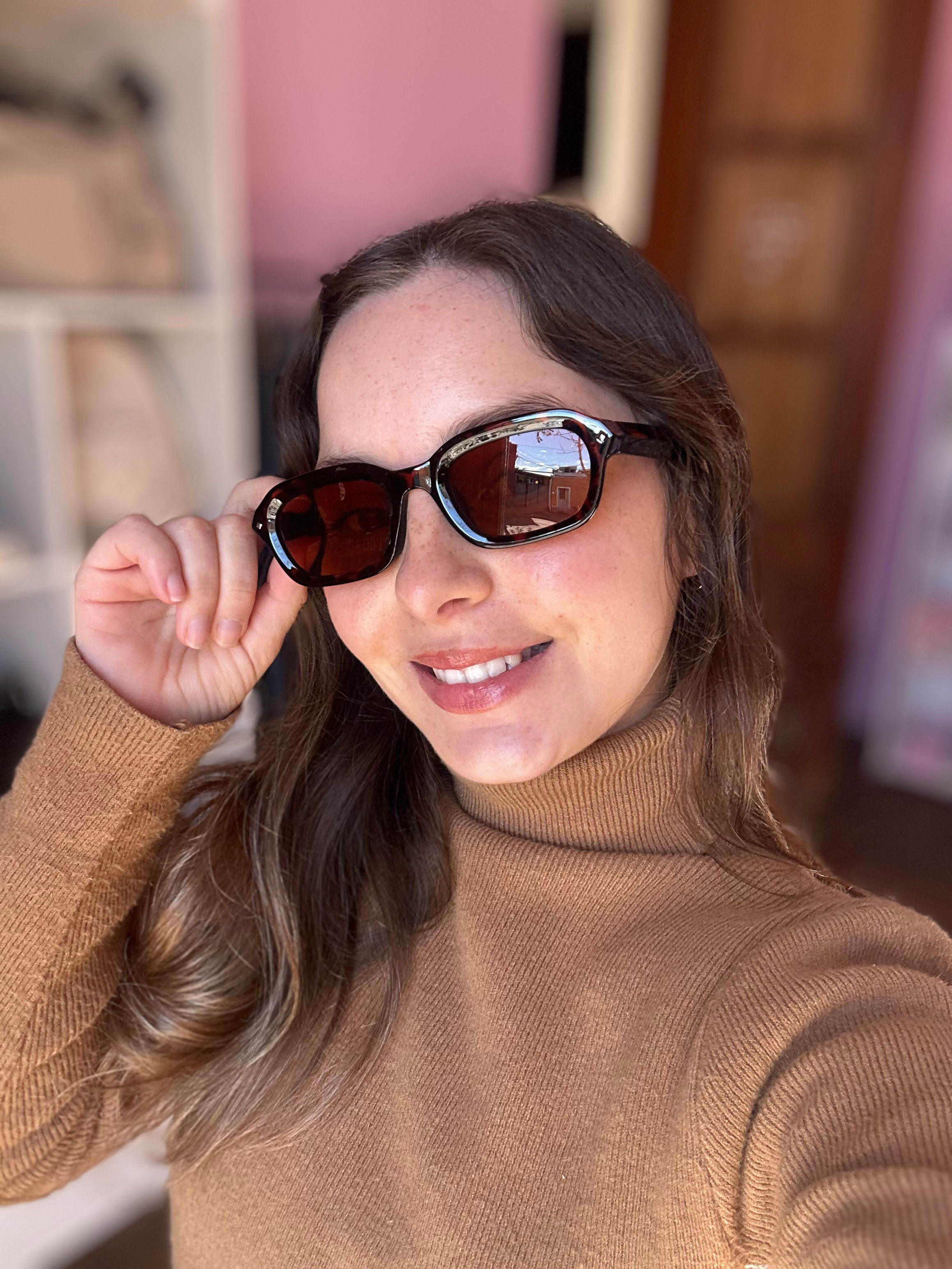 Lentes de sol animal print cuadrados 