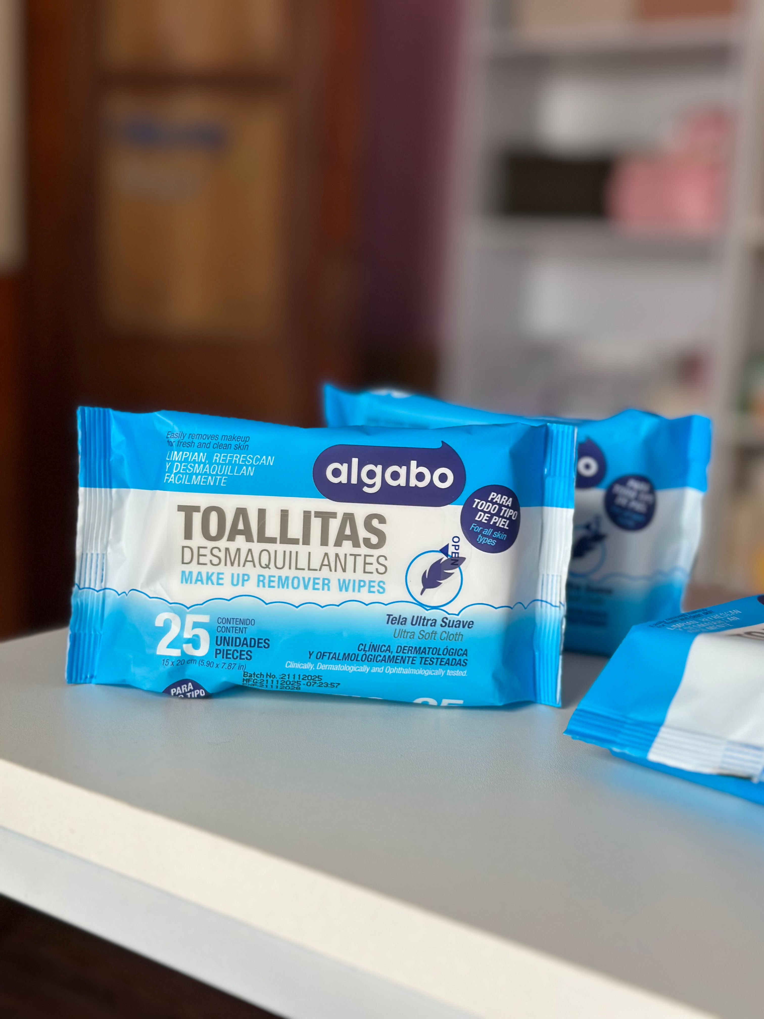 Toallitas desmaquillantes para todo tipo de piel 25u