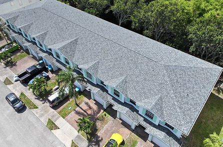 Multi-family roofing job by Robert Jones Roofing