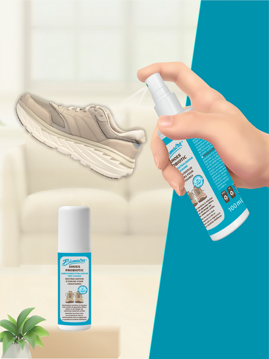 Neutralises shoe odours at the source