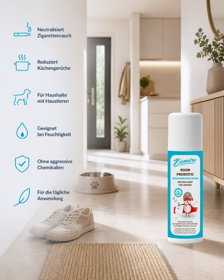 Room Odour Remover probiotic technology