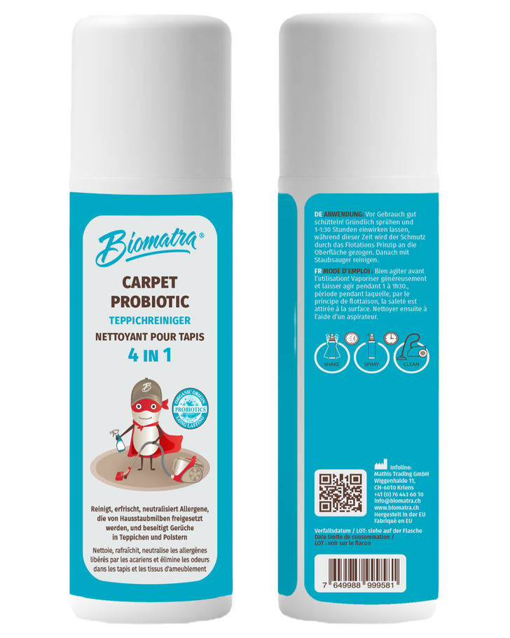 Carpet Cleaner & Odour Remover – Probiotic | Biomatra® ingredients