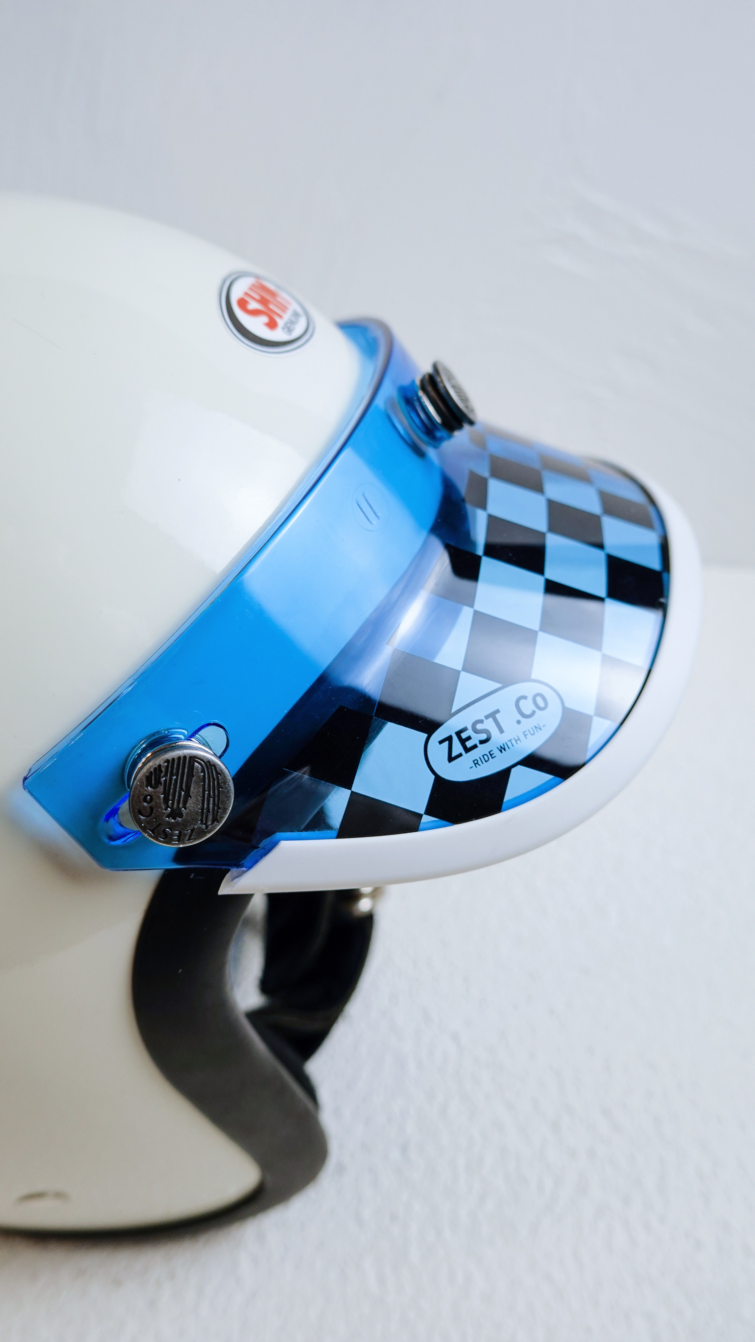 ZEST CO. UNIVERSAL VISORS - TRANSLUCENT BLUE