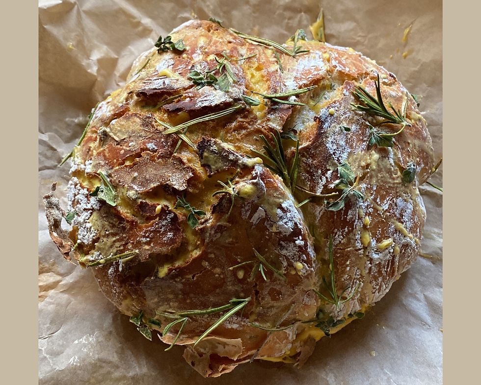 Hefe-Brot mit Rosmarin und Thymian