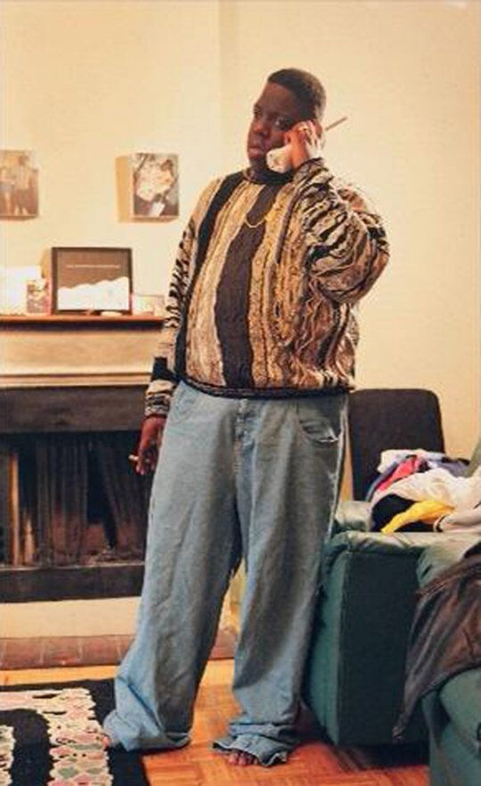 Biggie Smalls Wearing a Coogi Sweater