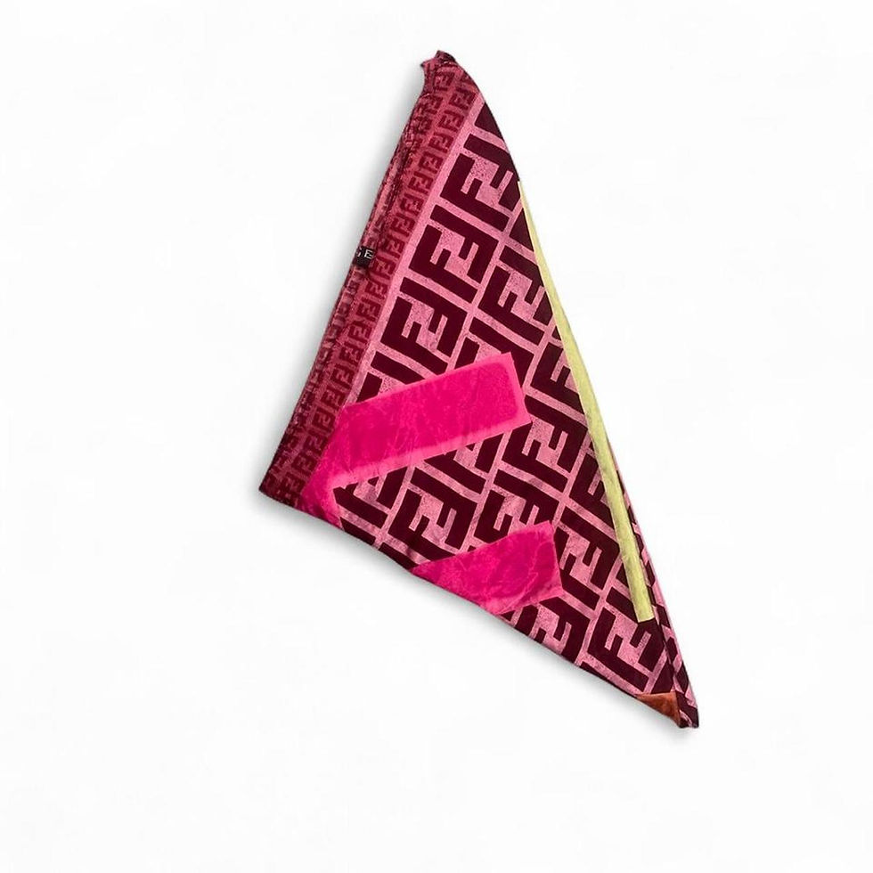 Fendi Silk Scarf Side View