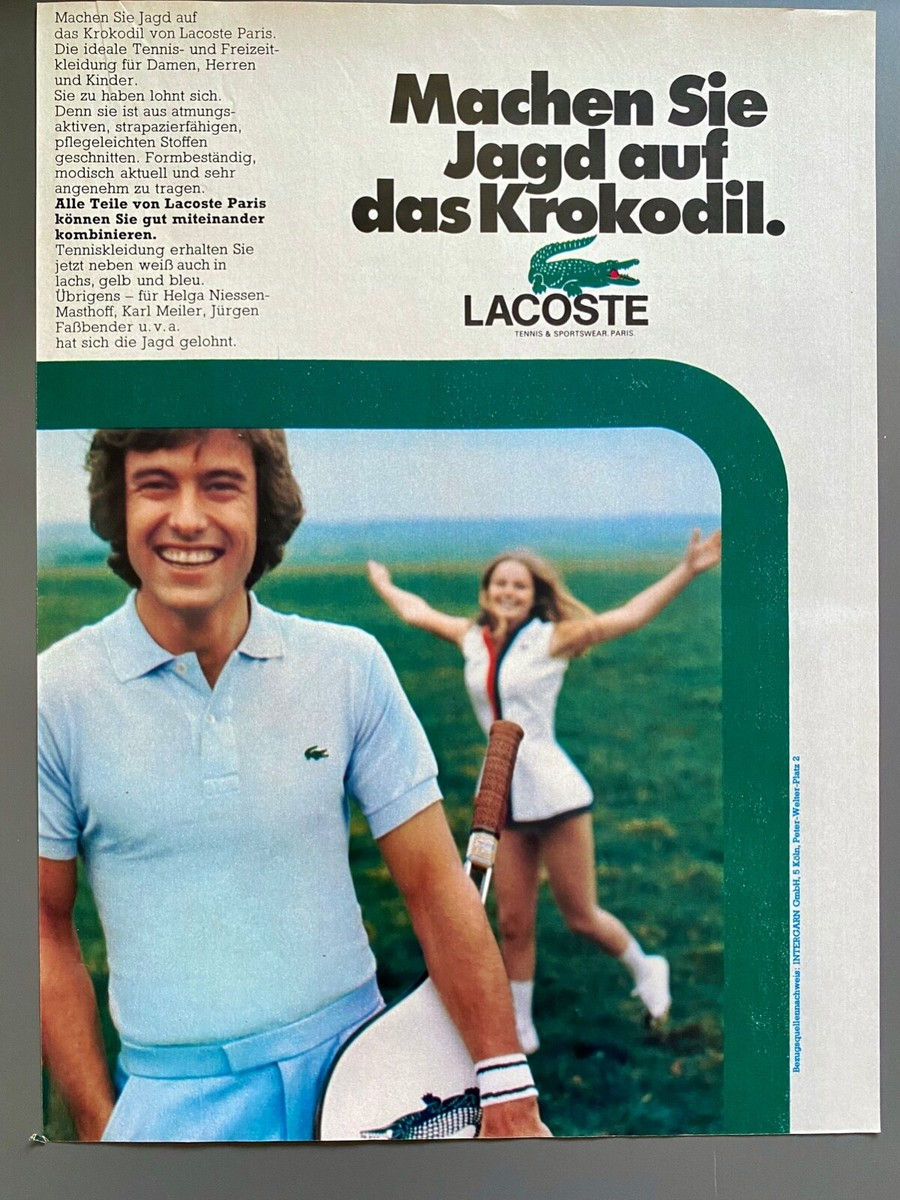 A Vintage Lacoste Advertisment 