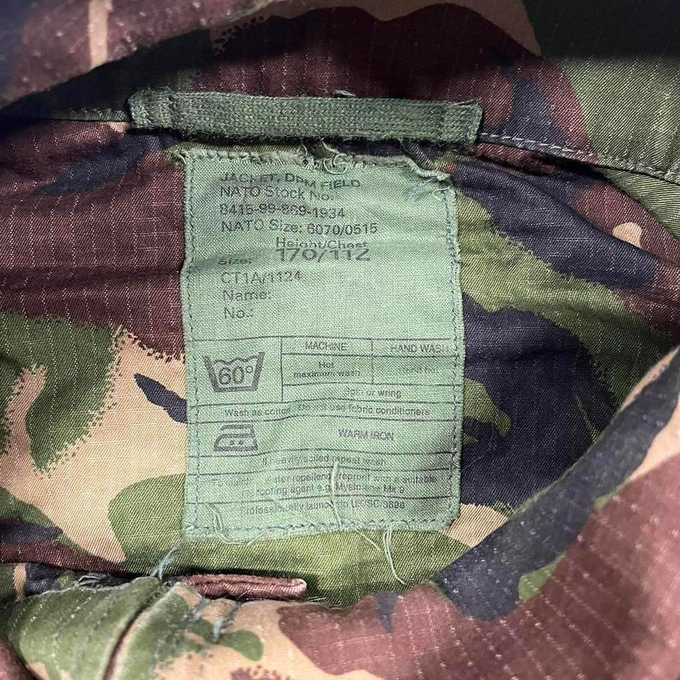 Thumbnail: Vintage Military Issue Camo Jacket