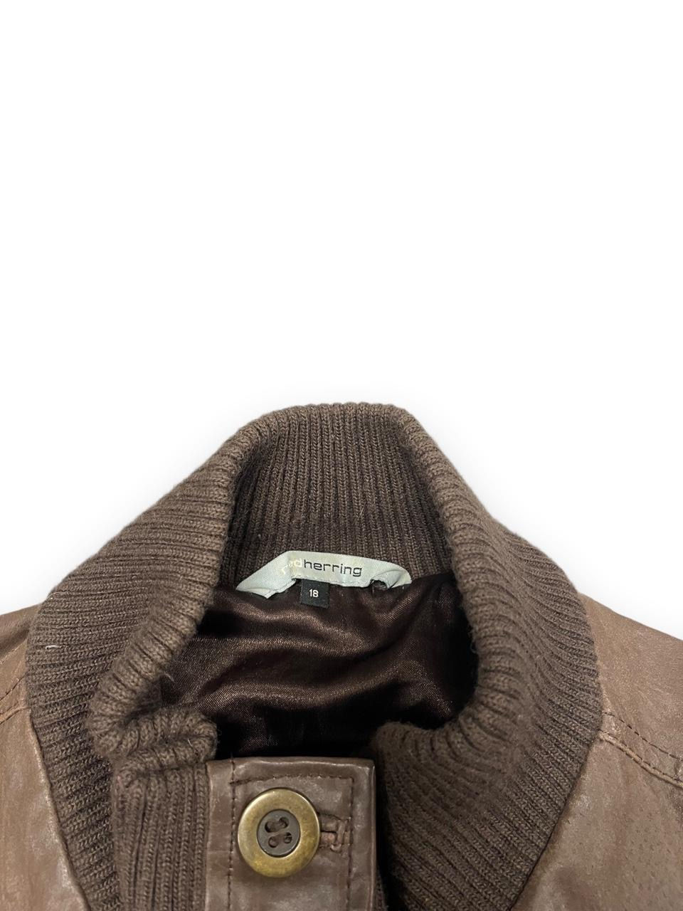 Thumbnail: Y2K Vintage Red Herring Leather Jacket