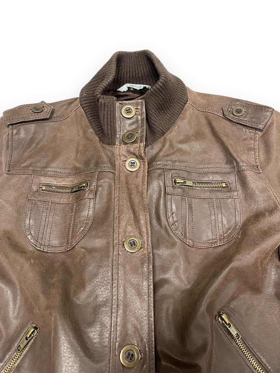 Thumbnail: Y2K Vintage Red Herring Leather Jacket