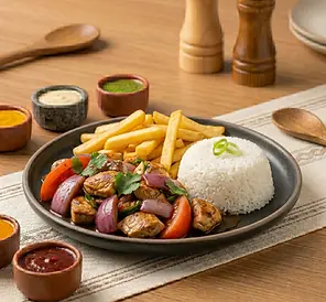 Lomo saltado de pollo