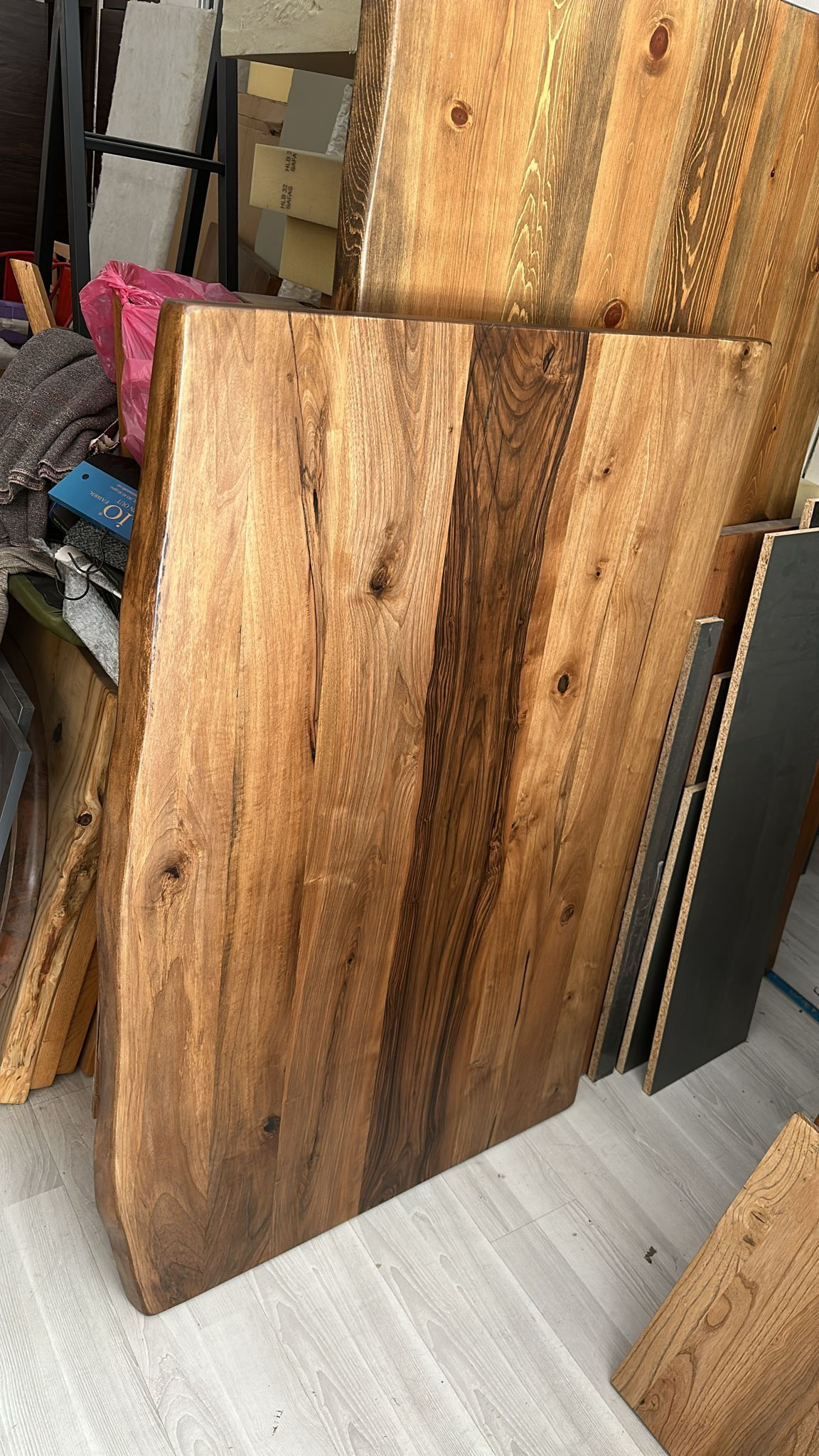 1 adet 90x140 Ceviz Ağacı Masif Masa Tablası