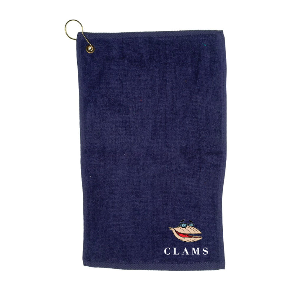 CLAMS Golf Towel - Cotton Small with hook