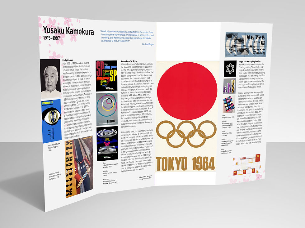 Inside of Kamekura Brochure