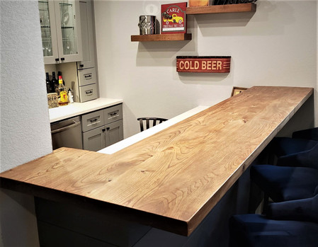 Reclaimed Barn Lumber Custom Bar Top
