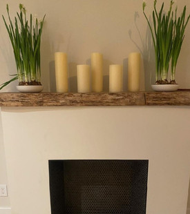 Reclaimed Barnwood Beam Rustic Fireplace Mantel