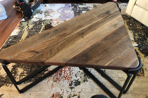 Reclaimed Antique Walnut Custom Coffee Table