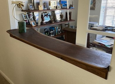 Live Edge Slab Walnut Custom Bar Top